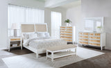 Bexhill White California King Queen Panel Bed - Ornate Home