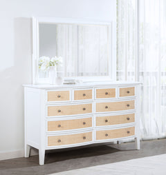 Bexhill White Dresser and Mirror - Ornate Home