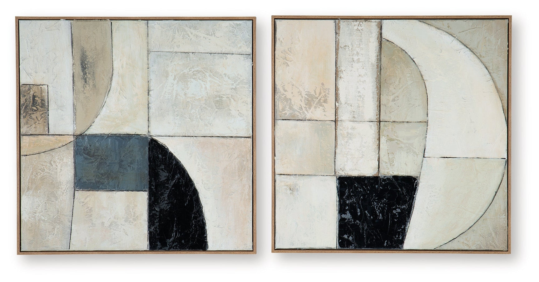 Bexlen Tan/Taupe/Black Wall Art Set (Online Special Price) - Ornate Home