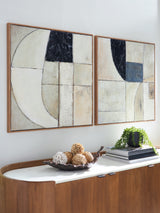 Bexlen Tan/Taupe/Black Wall Art Set - Ornate Home