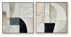 Bexlen Tan/Taupe/Black Wall Art Set - Ornate Home