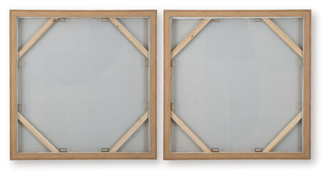 Bexlen Tan/Taupe/Black Wall Art Set - Ornate Home