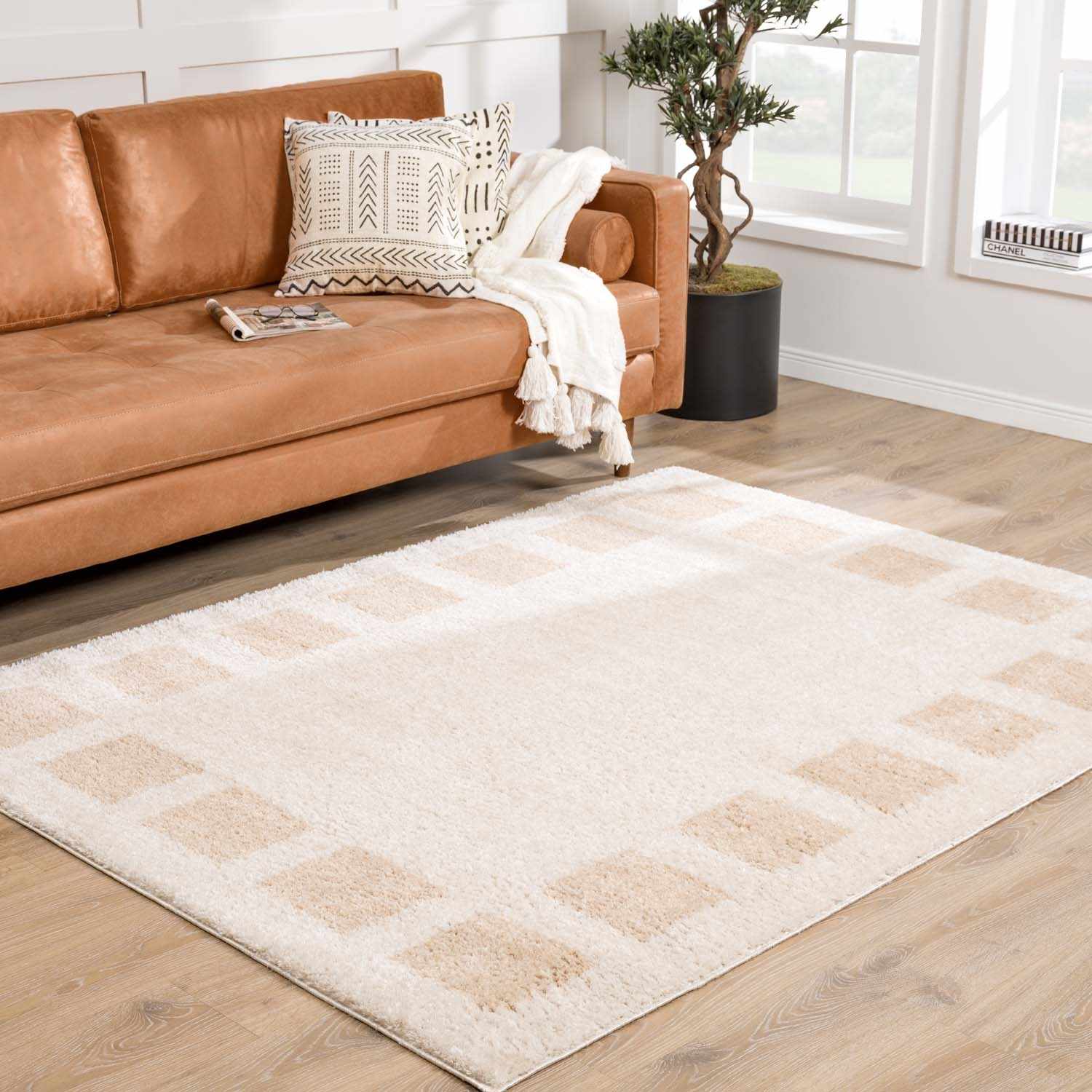 Beynon Beige Washable Area Rug - Ornate Home