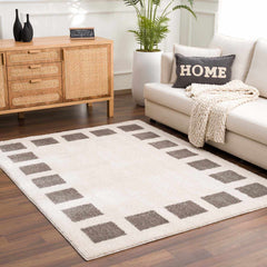 Beynon Charcoal Washable Area Rug - Ornate Home