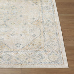 Bhavya Cream Washable Area Rug - Ornate Home