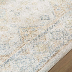 Bhavya Cream Washable Area Rug - Ornate Home