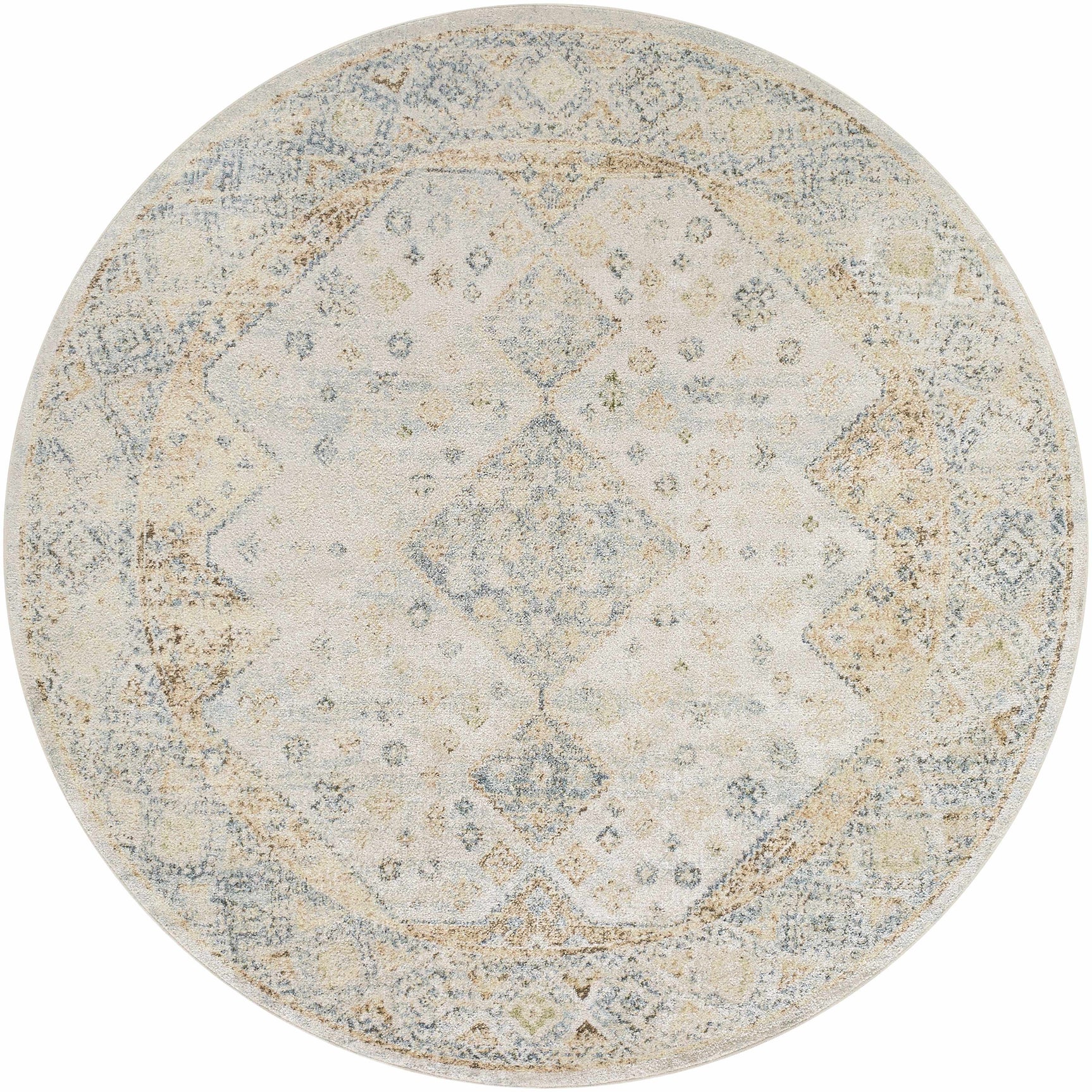 Bhavya Cream Washable Area Rug - Ornate Home