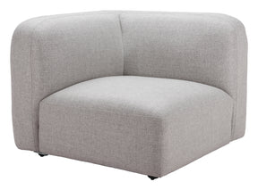 Biak Gray Corner Chair - Ornate Home