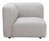 Biak Gray Corner Chair - Ornate Home
