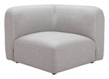 Biak Gray Corner Chair - Ornate Home
