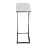 Bianco White Marble C-Table (Set of 2) - Ornate Home