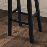 Biasca Black Stool (Set of 2) - Ornate Home