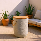 Biban Natural & Gray Side Table