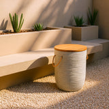Biban Natural & Gray Side Table