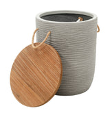 Biban Natural & Gray Side Table