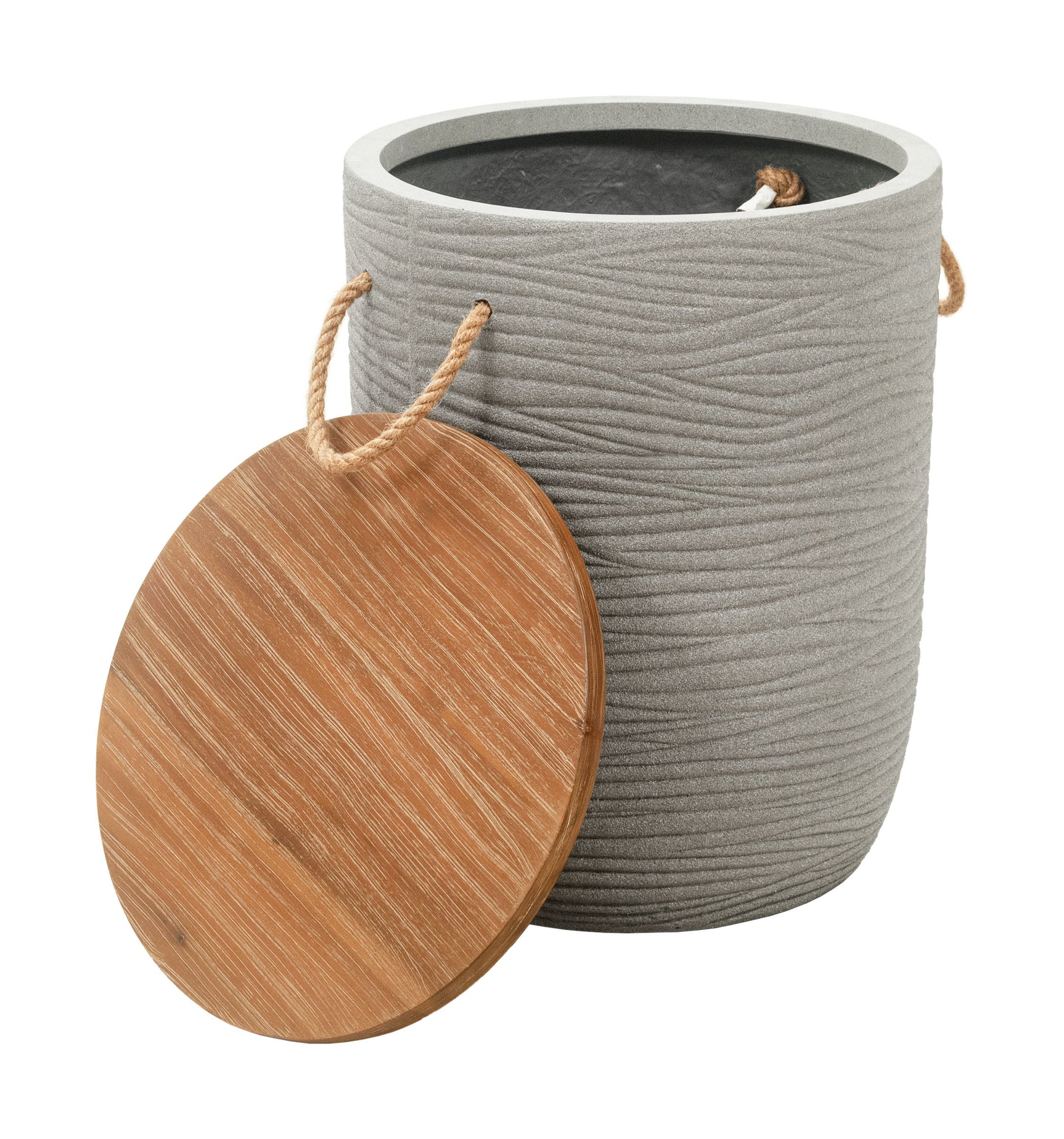 Biban Natural & Gray Side Table