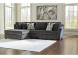 Biddeford Ebony 2-Piece Sectional with Chaise (Online Special Price) - Ornate Home