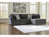 Biddeford Ebony 2pc Sectional with Chaise - Ornate Home