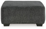 Biddeford Gray Oversized Swivel Chair and Ottoman (Online Special Price) - Ornate Home