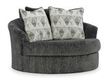 Biddeford Shadow Oversized Swivel Accent Chair (Online Special Price) - Ornate Home