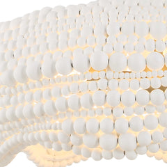Biddeford White 5 Light Beaded Pendant - Ornate Home