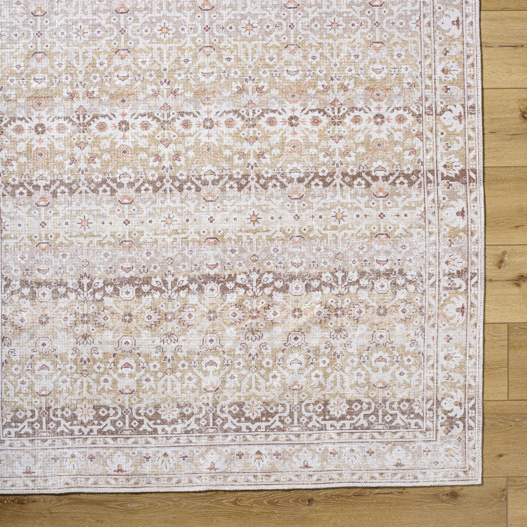 Bienna Vintage Flat Pile Washable Rug - Ornate Home