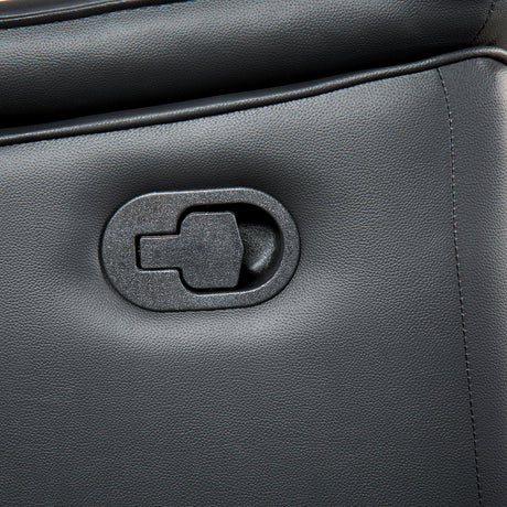 Bienne Black Recliner - Ornate Home