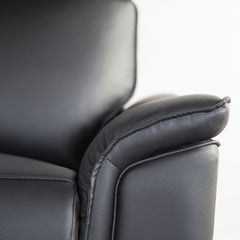 Bienne Black Reclining Sofa - Ornate Home