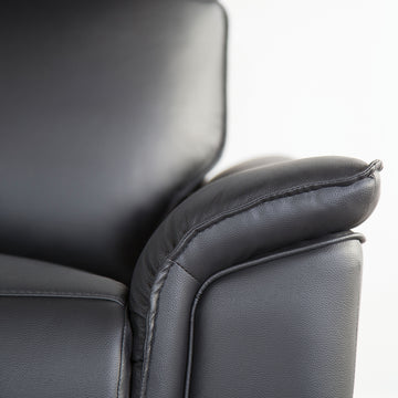 Bienne Black Upholstery Reclining Living Room Set - Ornate Home