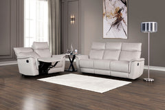 Bienne Taupe Reclining Sofa - Ornate Home