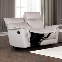 Bienne Taupe Upholstery Reclining Living Room Set - Ornate Home