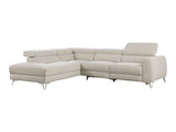 Bienvenue Beige 2-Piece Power Reclining Sectional with Left Chaise - Ornate Home