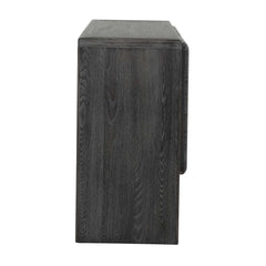 Bierk Black/Woodtone Dark Stain 2 Door Cabinet - Ornate Home