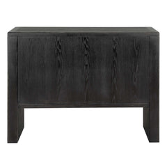 Bierk Black/Woodtone Dark Stain 2 Door Cabinet - Ornate Home