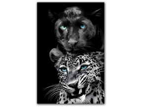 Big Cats Play Too Tempered Glass Wall Art - Ornate Home