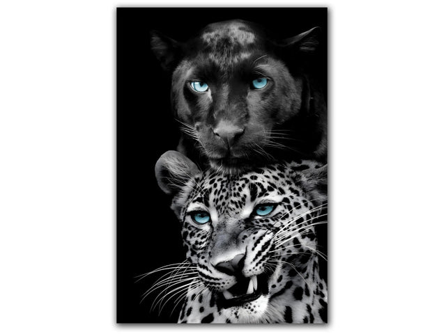 Big Cats Play Too Tempered Glass Wall Art - Ornate Home