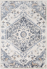 Biggleswade Denim Medallion Area Rug - Ornate Home