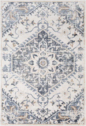 Biggleswade Denim Medallion Area Rug - Ornate Home