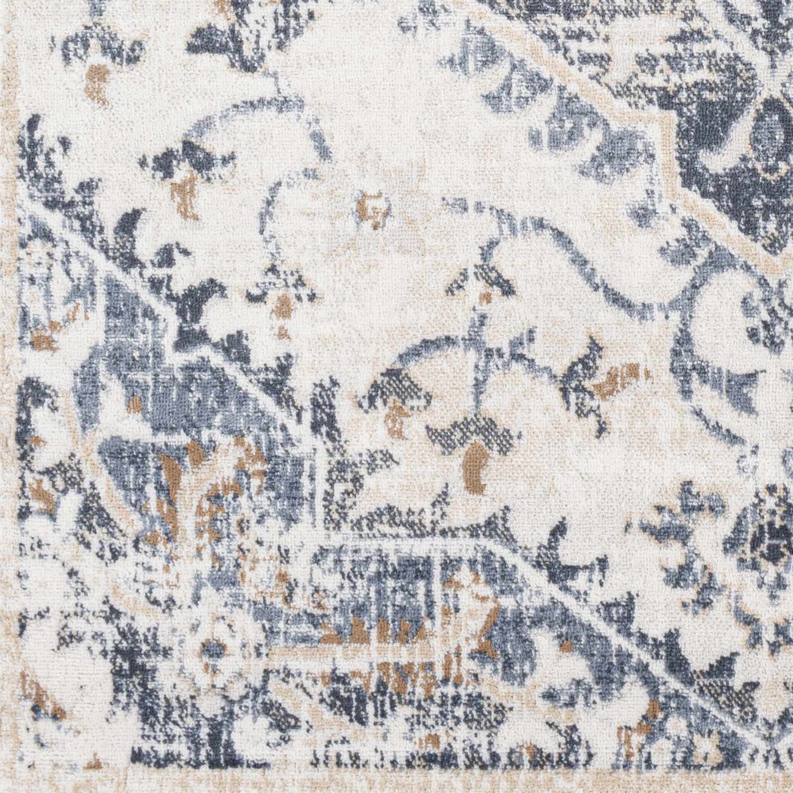 Biggleswade Denim Medallion Area Rug - Ornate Home