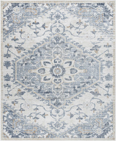Biggleswade Denim Medallion Area Rug - Ornate Home