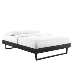 Billie Black Wood Full Platform Bed Frame - Ornate Home