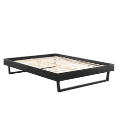 Billie Black Wood Full Platform Bed Frame - Ornate Home