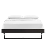 Billie Black Wood Full Platform Bed Frame - Ornate Home