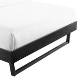Billie Black Wood Full Platform Bed Frame - Ornate Home