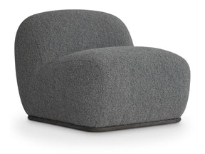 Billie Grey Fabric Swivel Chair - Ornate Home