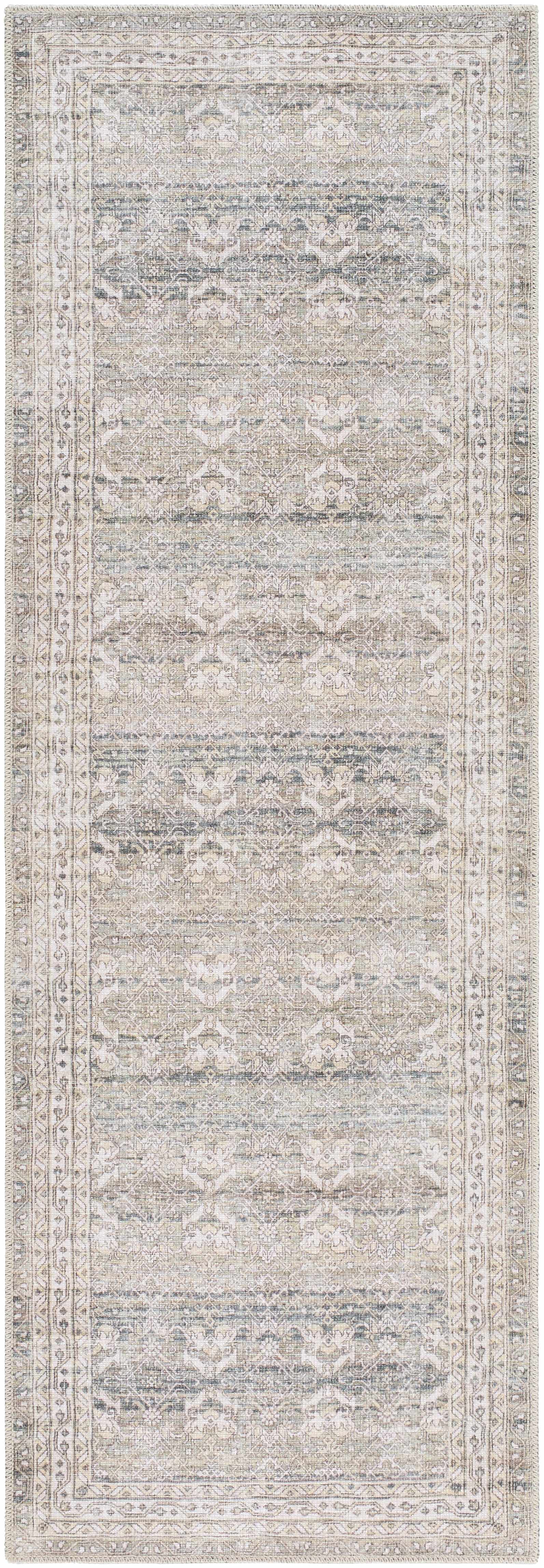 Billie Vintage Flat Pile Washable Rug - Ornate Home