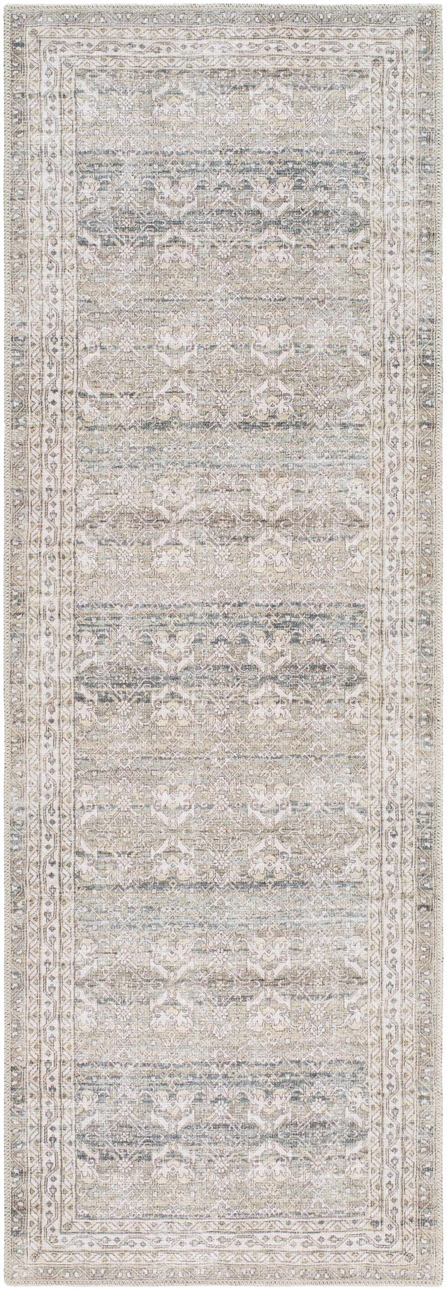 Billie Vintage Flat Pile Washable Rug - Ornate Home