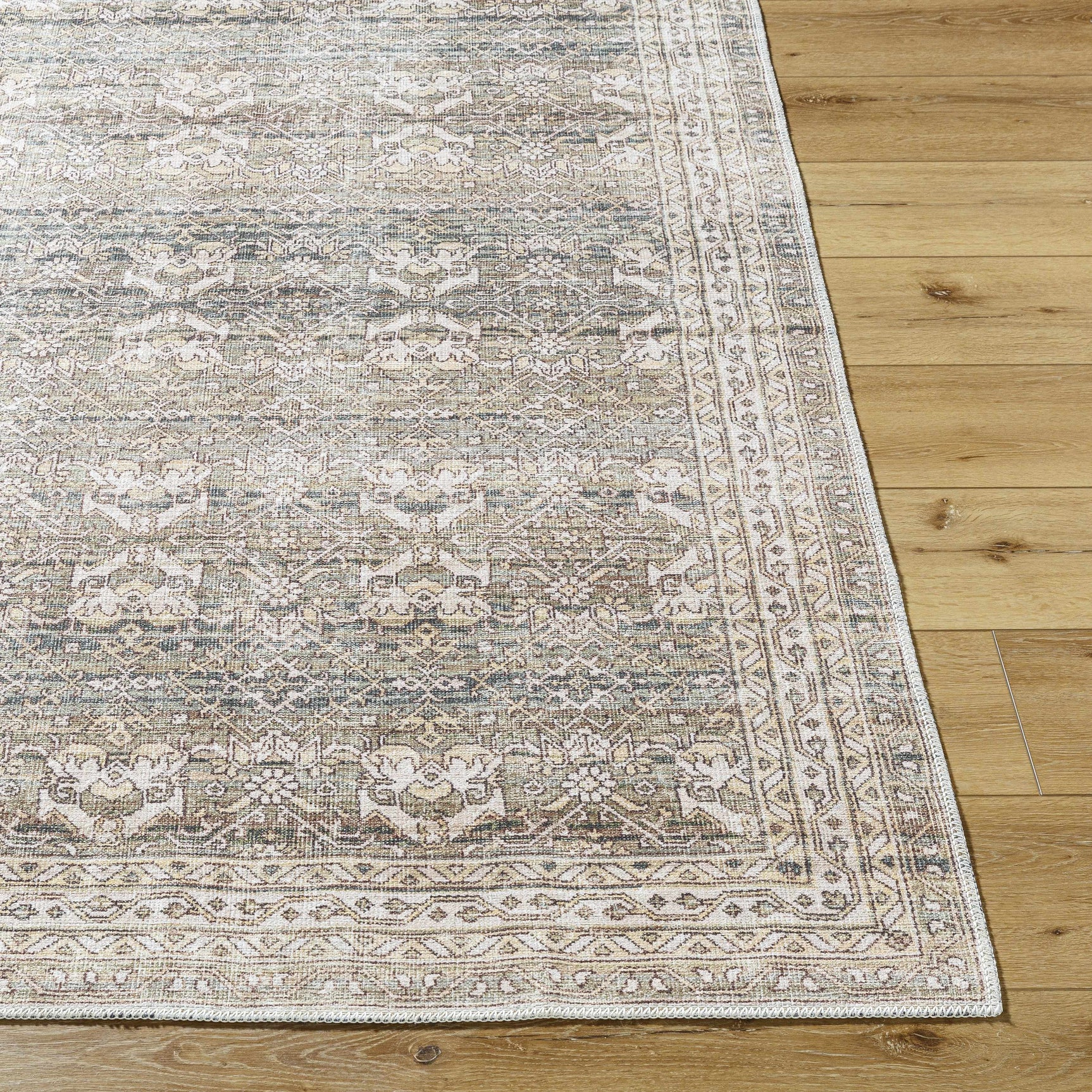 Billie Vintage Flat Pile Washable Rug - Ornate Home