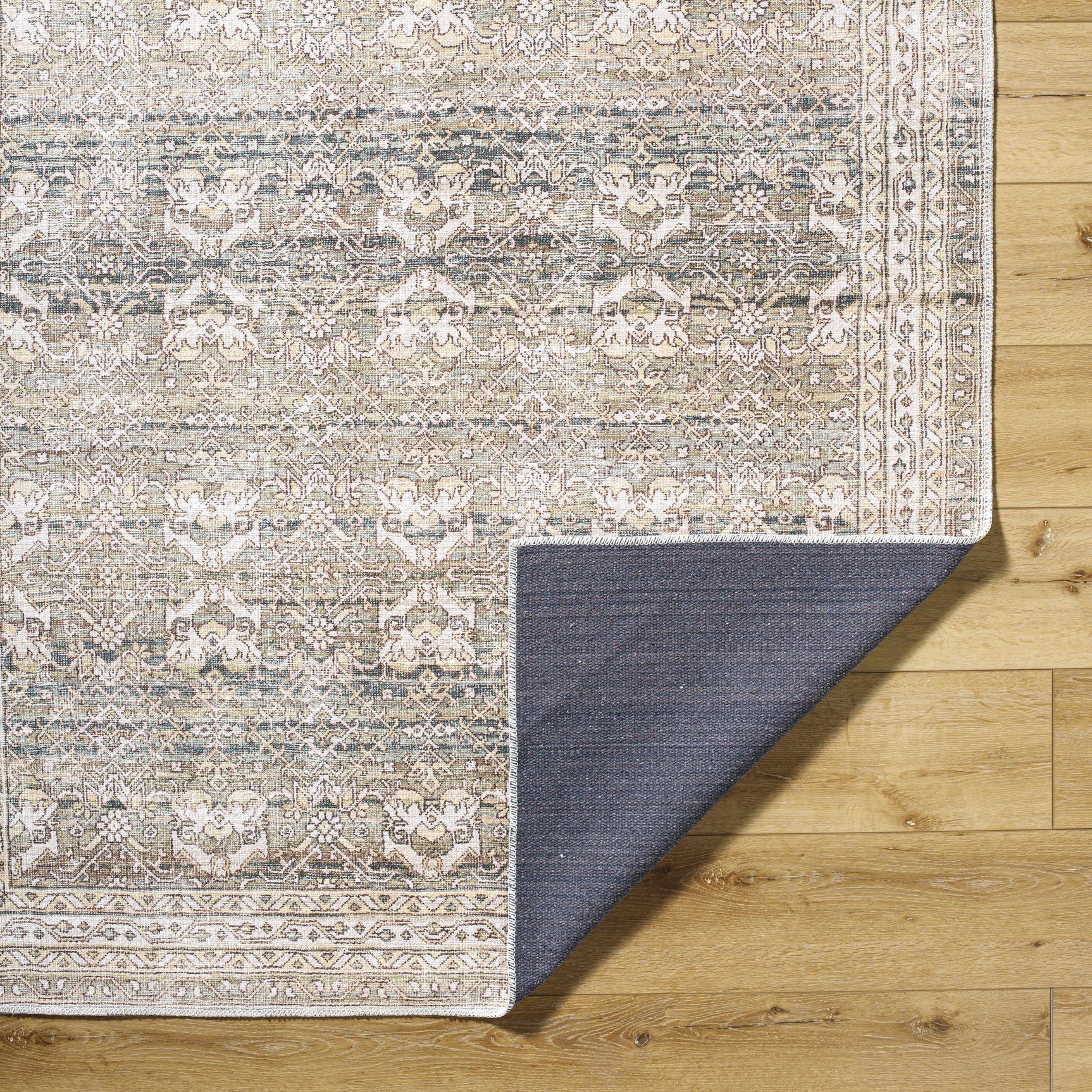 Billie Vintage Flat Pile Washable Rug - Ornate Home