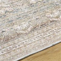 Billie Vintage Flat Pile Washable Rug - Ornate Home